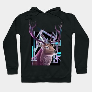 Deer Geometric russian Hoodie